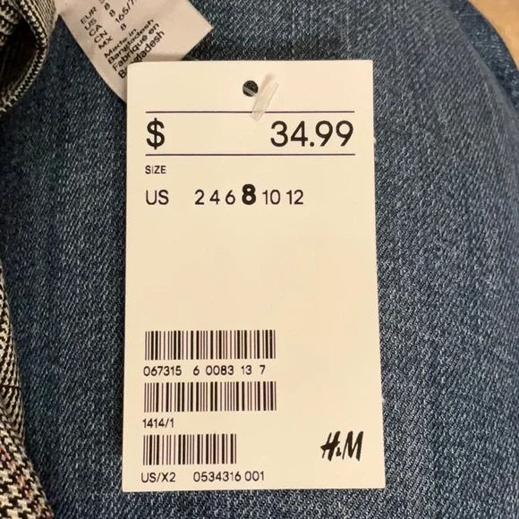 H&M Black and White Plaid Skirt - Picture 4 of 4